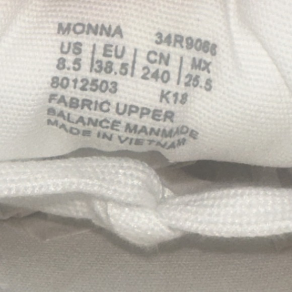 Calvin Klein Shoes Womens 8.5 Monna Casual Low Sneakers White Canvas Lace Up - Picture 9 of 9